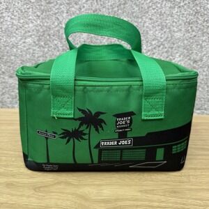 Trader Joe's Mini Insulated Tote Bag 1.5 Gallon Cooler Limited Monster Green